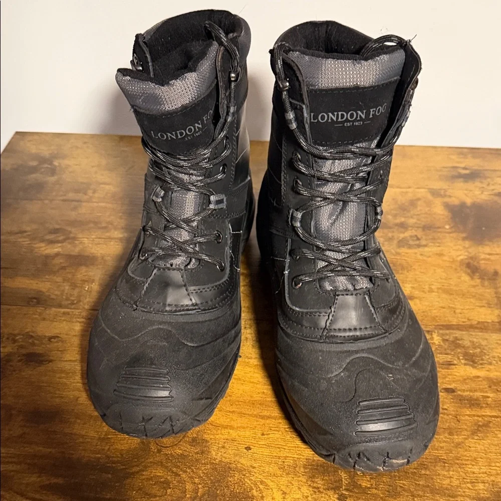 Men's London‎ Fog Black Hiking Boots